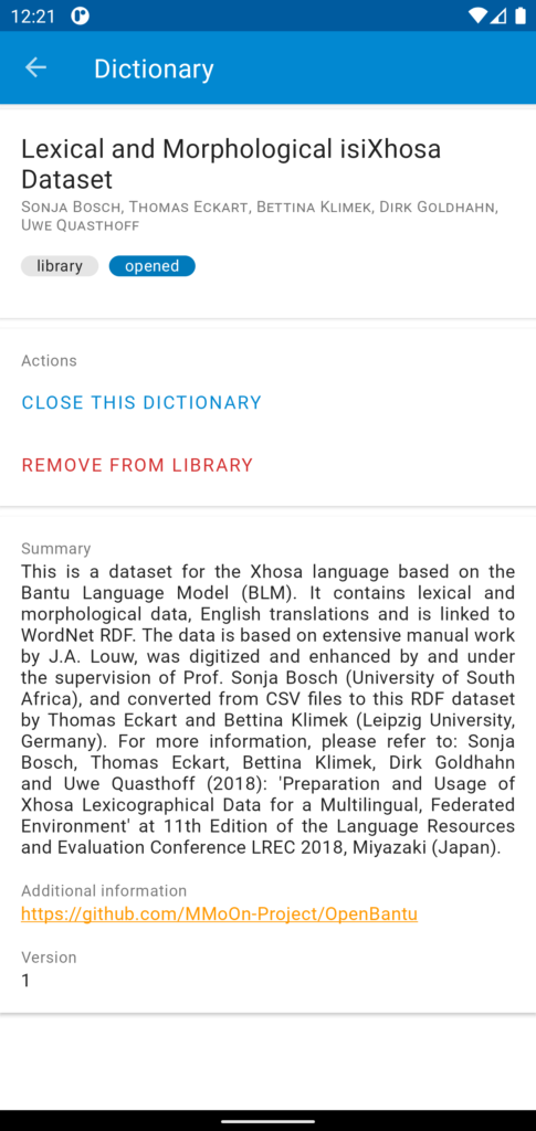 Screenshot App “Balalaika”