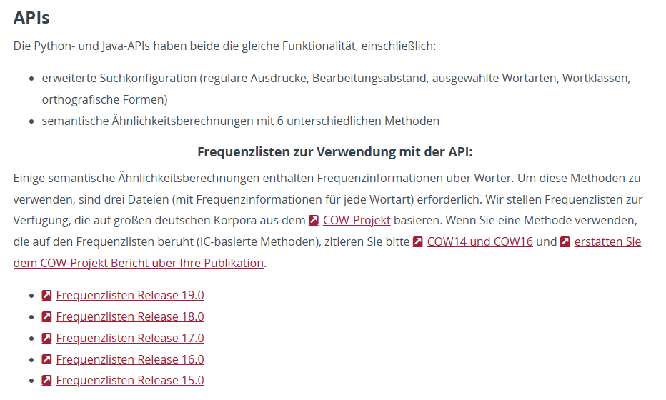Thumbnail for service GermaNet API