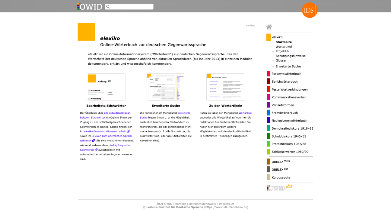 Thumbnail for service OWID – elexiko