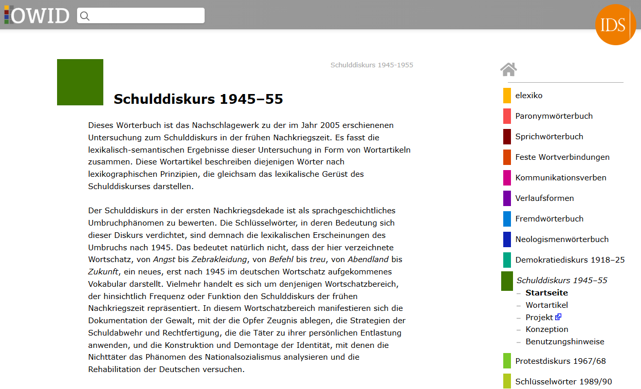 Thumbnail for service OWID - Schulddiskurs 1945–55