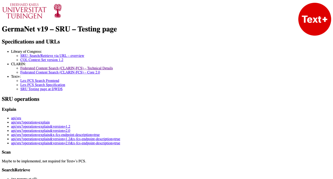 Thumbnail for service GermaNet FCS Endpoint