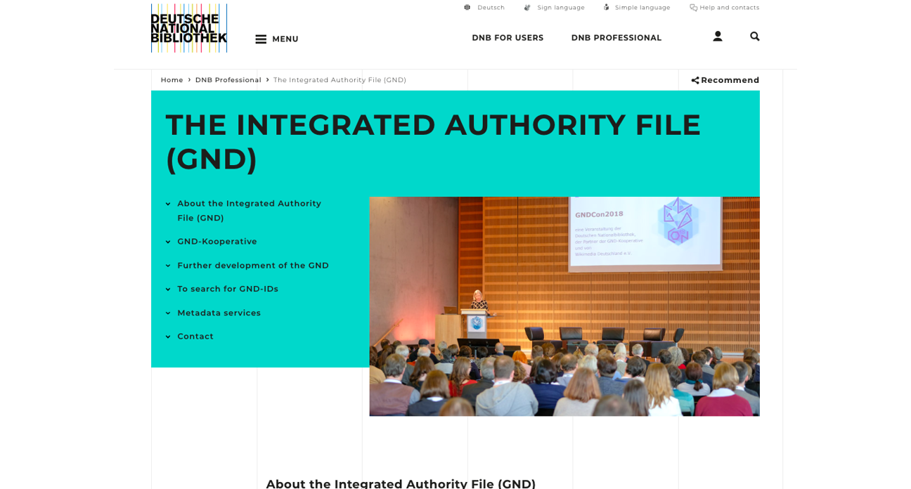 Thumbnail for service Integrated Authority File (GND)