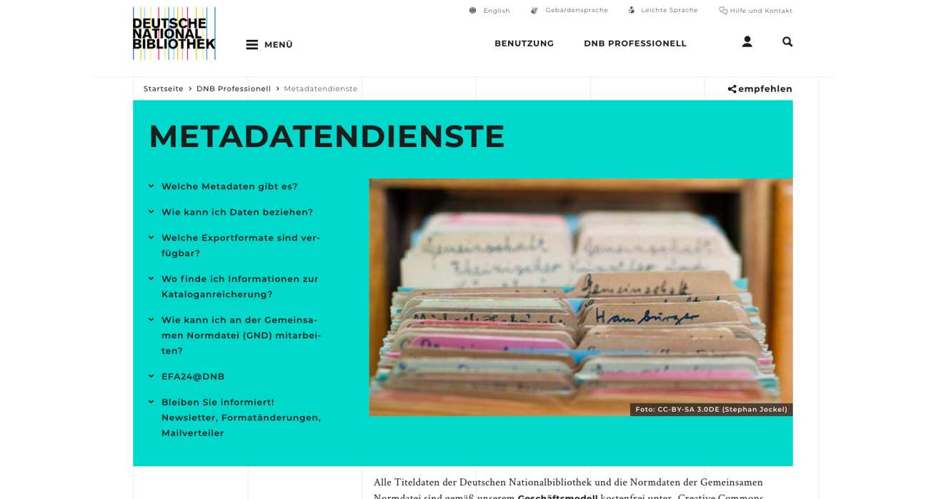 Thumbnail for service Metadata Service