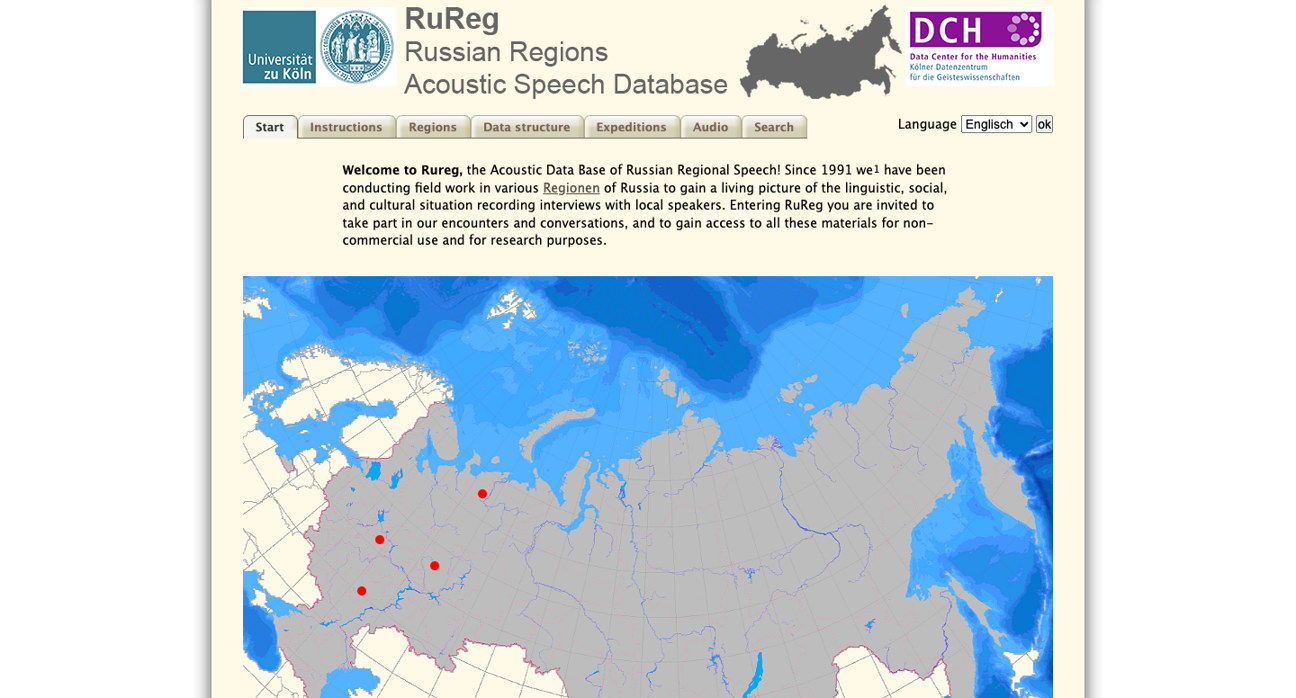 Thumbnail for service Russian Regions Acoustic Speech Database