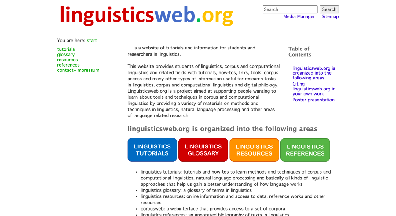 Thumbnail for training material linguisticsweb.org - tutorials